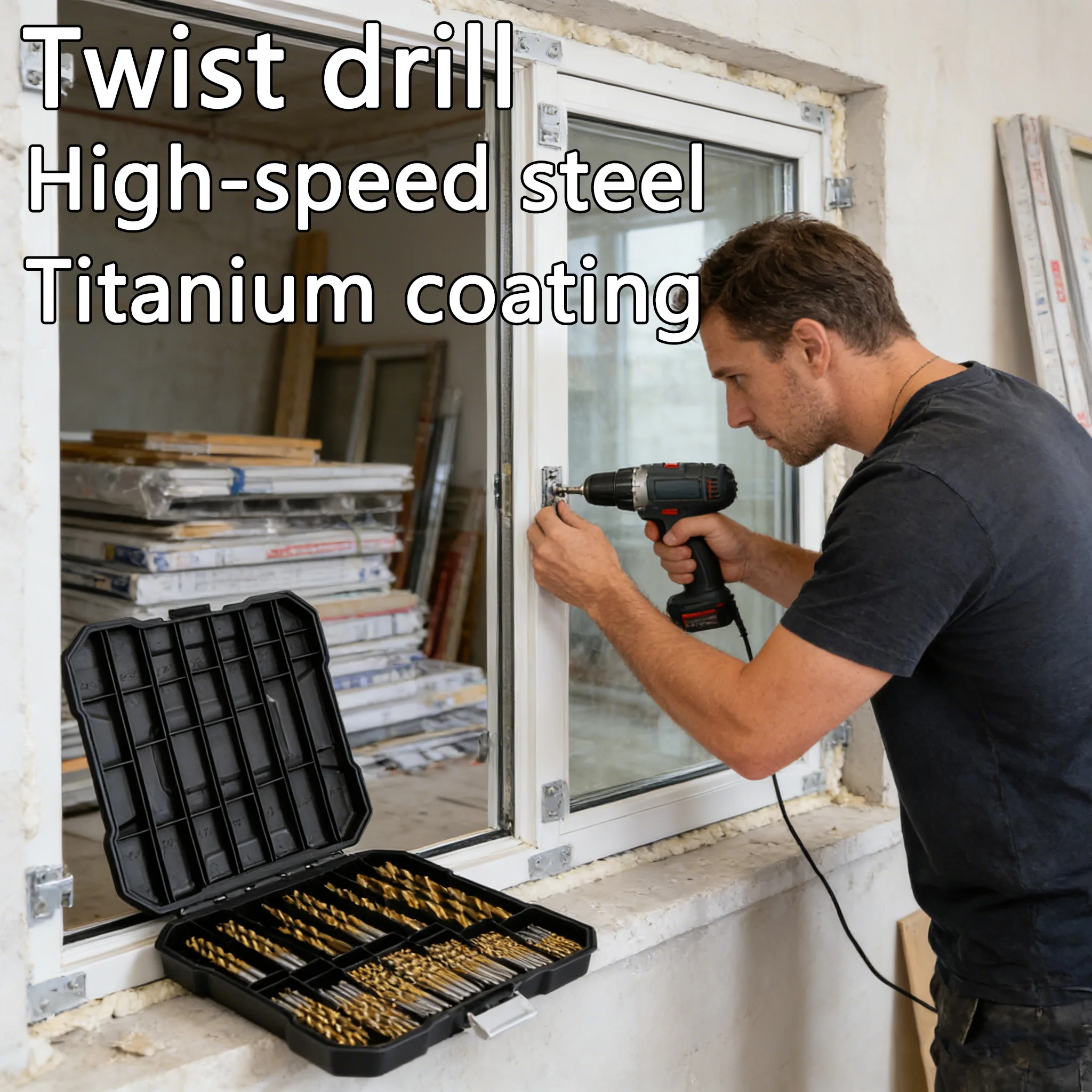 

Набор из 99 титановых спиральных сверл, высокоскоростная сталь, прочный металл, дерево, чугун, антикоррозийные сверла для домашних проектов своими руками