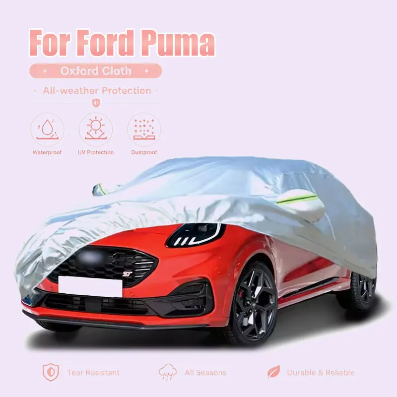 

For Ford Puma Full Car Cover Reflective Strips Waterproof Snowproof Dustproof UV Protection Exterior Accessories