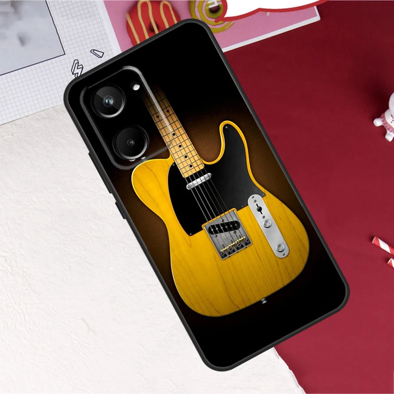 Guitar Music For Realme 8 9 10 Pro Plus 9i C11 C15 C30 C31 C35 C21Y C25 GT Neo 5 3 2 2T 3T Master Case