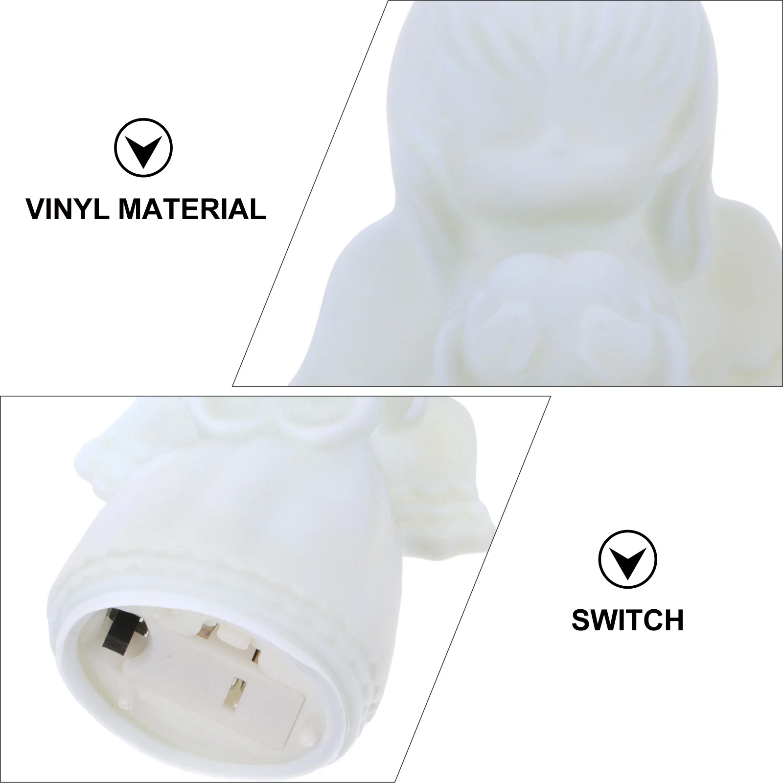 5 قطع تصميم جميل صغير الحجم ضوء الليل للفتيات ديكورات منزلية فريدة من الفينيل ضوء الليل الحلي لزوجة الأم #1