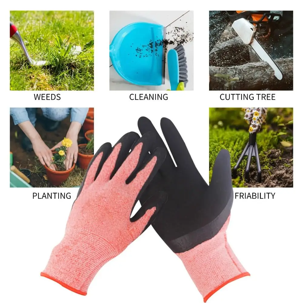 1 Pair Garden Gloves For Women And Men Breathable For Outdoor Gardening Working Fishing Weeding Digging Seeding Planting