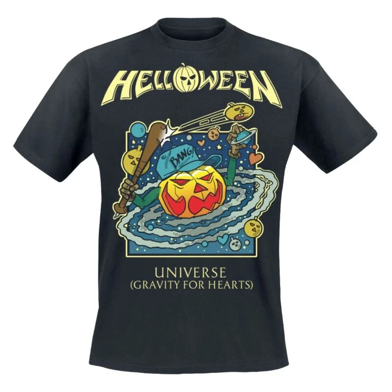 Fit Helloween Graphic Cotton T-shirt Unisex Summer Short Sleeve Fashion Brand Tee Luxury Casual Vintage Tees