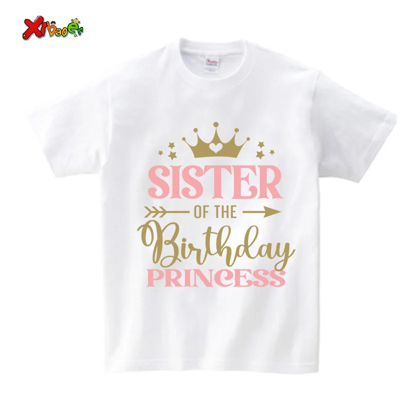 princess T Shirt Family matching Birthday girl Shirts Carriage Crown Party Custom Name T Shirt Girls pink gold Matching outfits