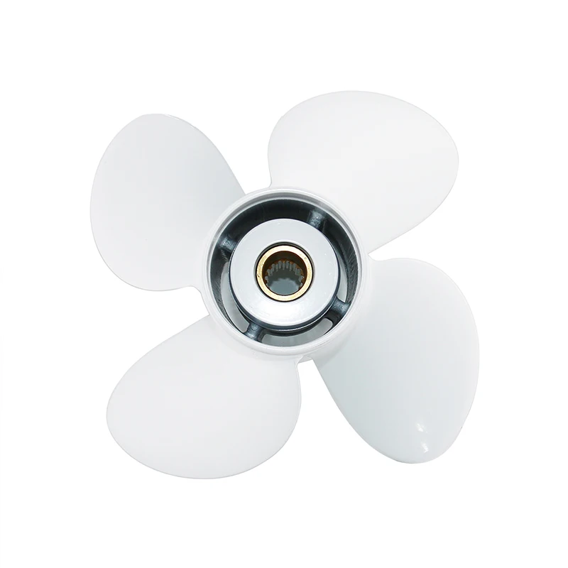 

Captain Aluminum Outboard Propeller 4 Blades 13.4x15 Fit Yamaha Outboard Engines 50-130HP 15 Tooth Spline RH