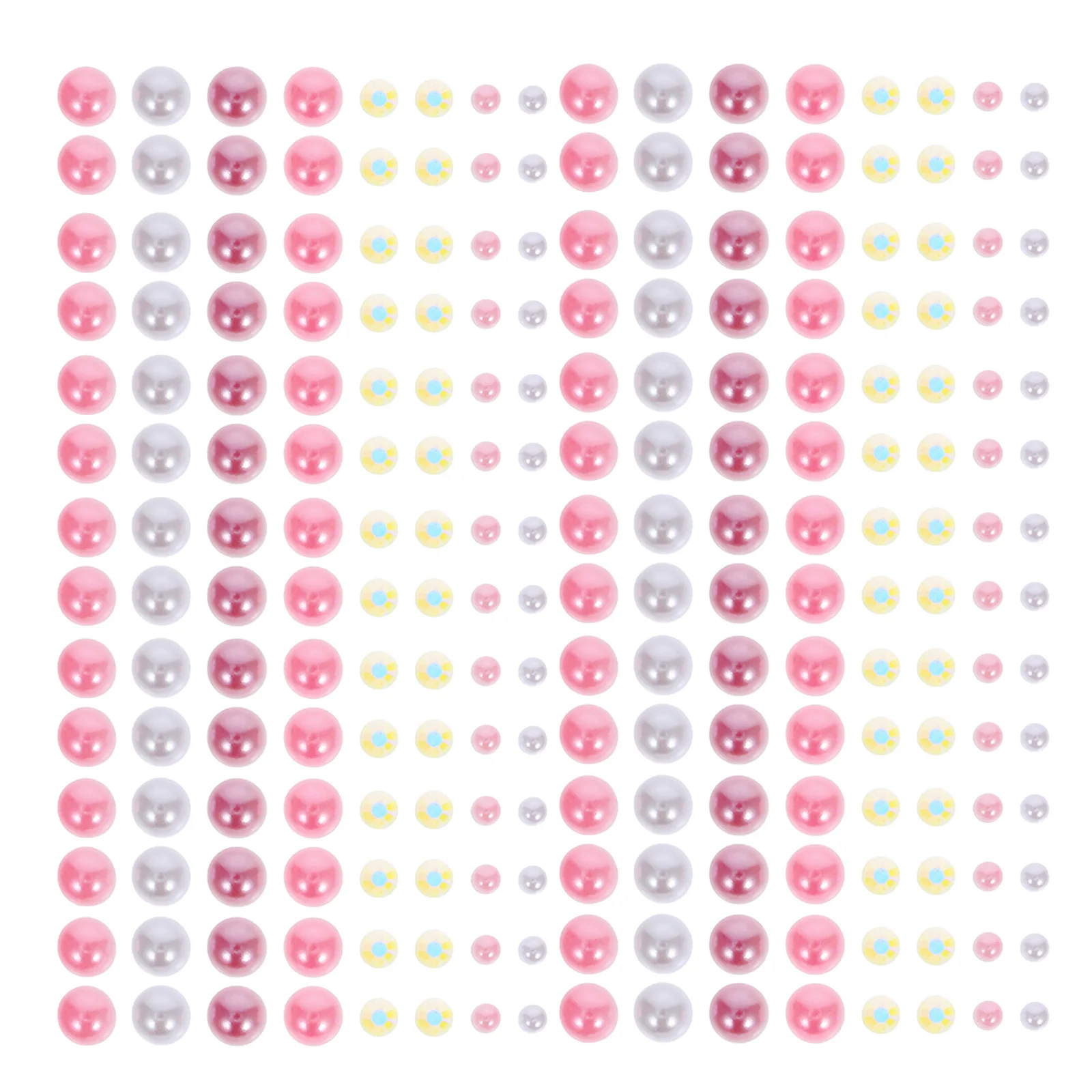 1袋アソートカラーフラットバックパールラインストーン樹脂クラフトカボション、マニキュア、靴、ジュエリー製作、DIYデコレーション用