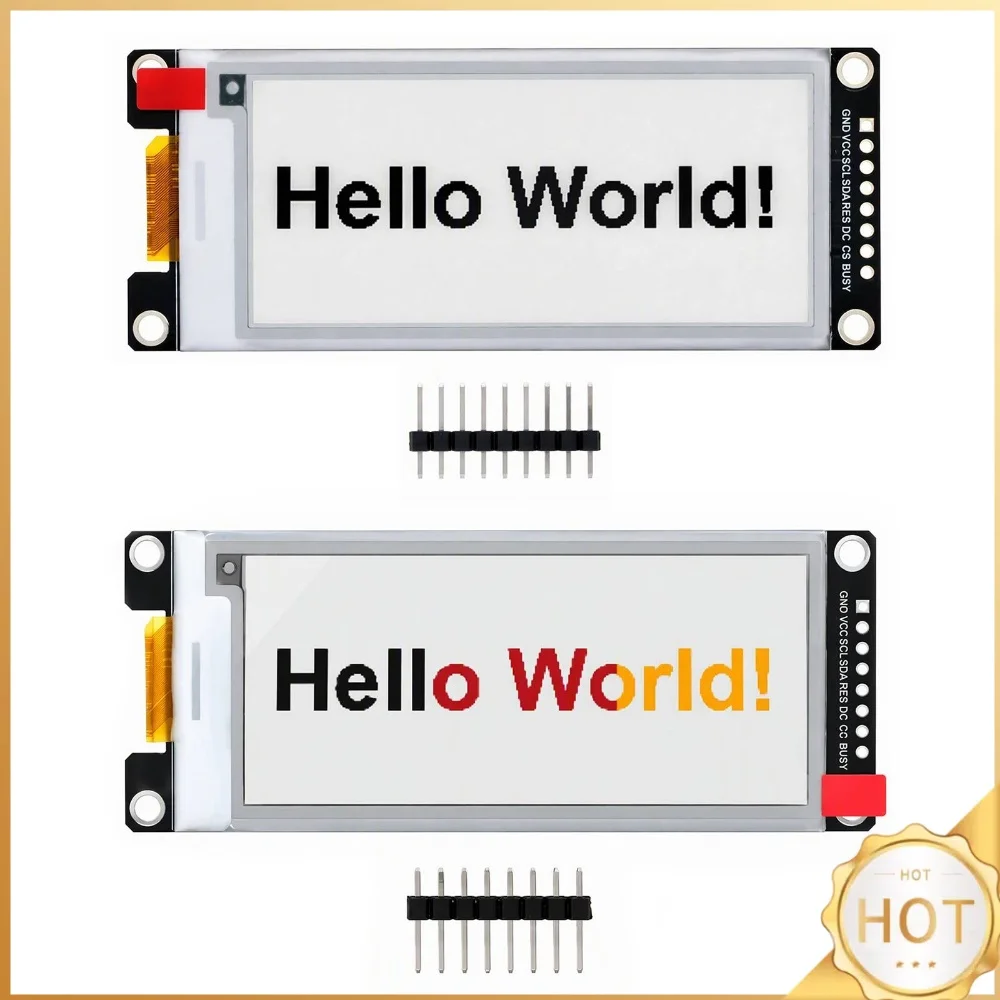 E-Ink Display Module 2.9 Inch SPI 296x128 for STM32 Onboard Level Shifter