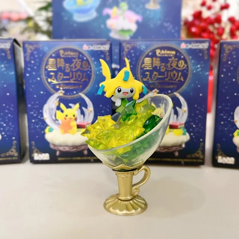 New Pokemon Starlit Sky Pikachu Gardevoir Umbreon Espeon Jirachi Lapras Blind Box Gifts Toy Model Anime Figures Collect Ornament