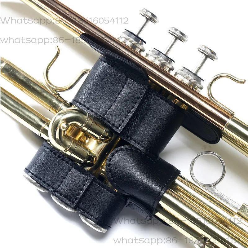 Small leather piston protective cover, horn protective gloves, long neck protective cover, imitation leather wind instrument