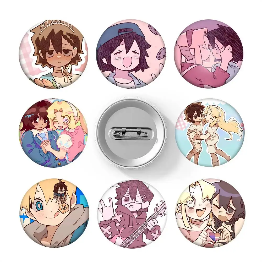 Comics I Love Amy Round Badge Lapel Pin Backpack Clothing Jewelry Accessories Gift Brooch