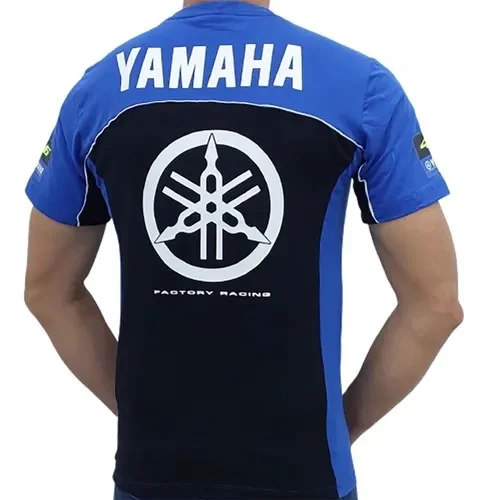 

НОВАЯ 25/26 последняя популярная гоночная команда Yamaha, футболка с фанатом, повседневная командная форма, летняя мужская модная футболка с 3d принтом для взрослых, топ