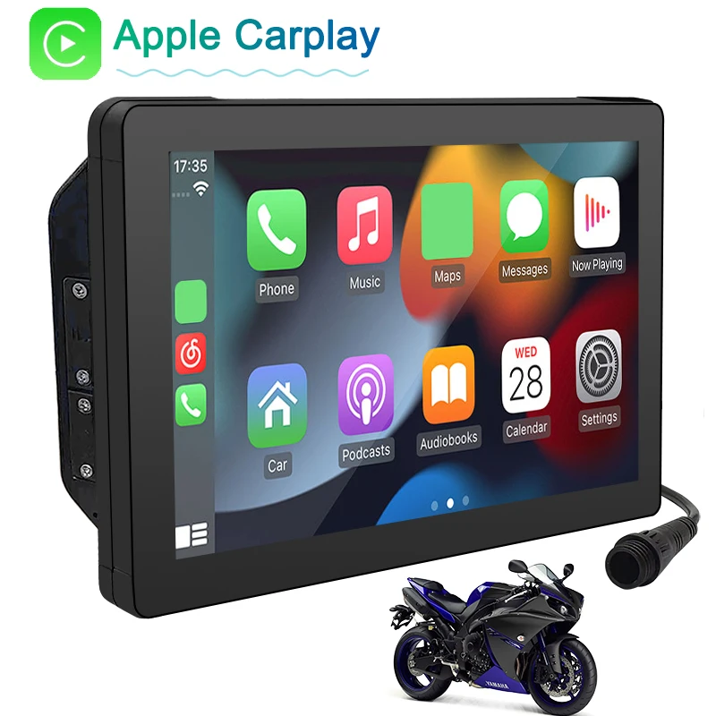 7 Inch Waterproof Motorcycle GPS Navigation Motor Bicycle Portable Wireless Carplay GPS Navigator