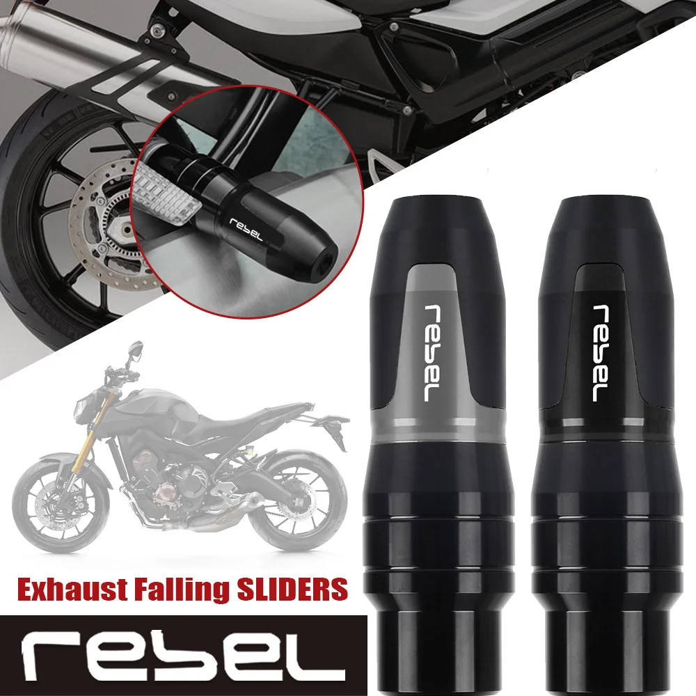 

For HONDA REBEL CMX300 CMX250C CMX500 2017 2018 2019 Motorbike accessories Exhaust Frame Sliders Crash Pads Falling Protector