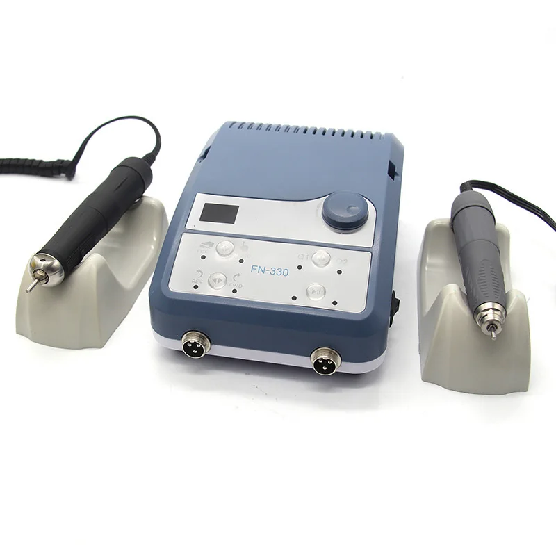 Micro motor machine high speed 50000rpm jewelry jade polishing machine with two handpeice 200W power FN330 adjustable speed peda