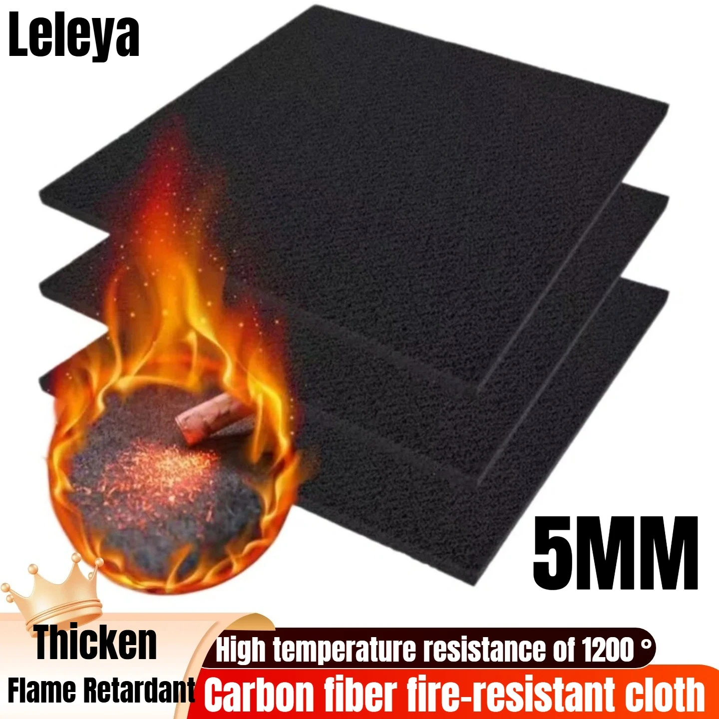 High Temperature Fireproof Cotton and Pre Oxidized Fiber Flame Retardant Insulation Felt Heat-resistant Pad for Welding