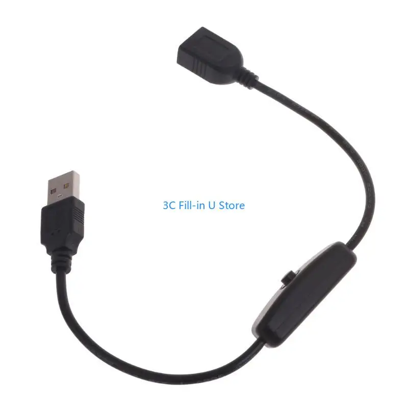 G8TA 30cm USB Cable with Switches ON/OFF Cable Extension USB Fan Power Supply Line