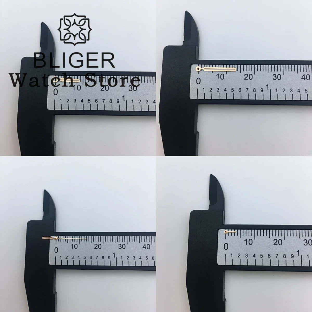 Jam tangan BLIGER Tangan Perak Hitam emas mawar tangan hijau bercahaya cocok untuk VK63 jam tangan kuarsa Gerakan 6 bagian/set