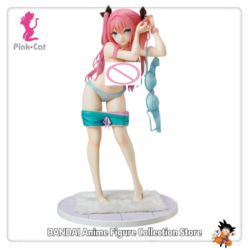 

In Stock Original Pink Cat Native Seikatsu Shuukan THE ANIMATION Hinamori Ayaka Scale 1/6 26cm High Normal Version Gifts Toys