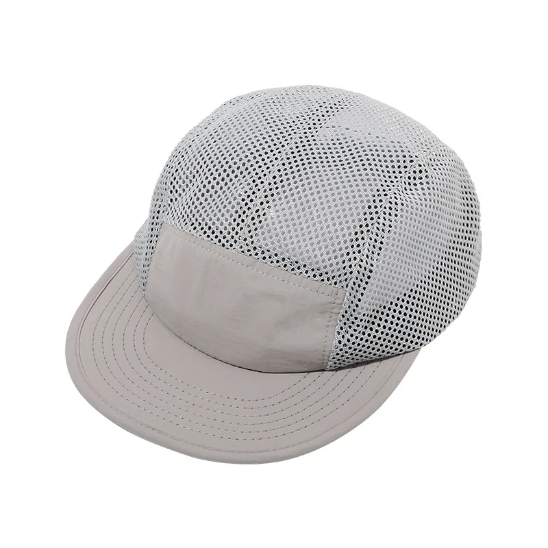 Letnie szybkie czepek osuszający 5 panelowe czapki dla mężczyzn baseballowe damskie Gorras Snapback Trucker czapki z siatki oddychające czapka