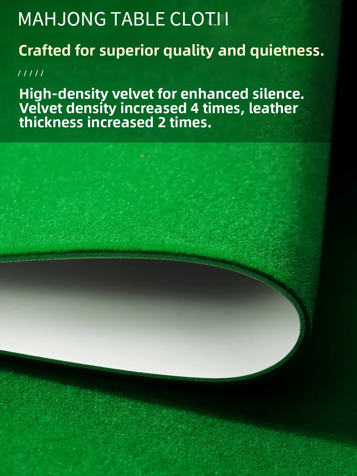 

Новый 2025: Утолщенный самоклеящийся коврик для маджонга с шумопоглощением для карточных и шахматных клубов, ПВХ, квадратный