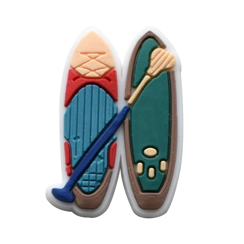 Surfing Sport Shoe Charms for Crocs Accessories Women Clogs Pins Men Badge Kids Jeans Boy Girls Decorations Buckle Shoes