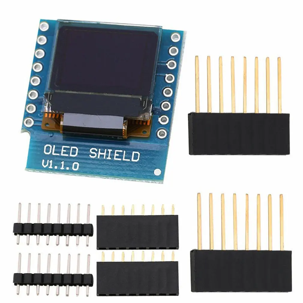 

Hot 0.66 inch OLED LED LCD Dispaly Shield Compatible for WEMOS D1 MINI ESP32 64X48 0.66 inch Display 0.66" Oled Module IIC I2C