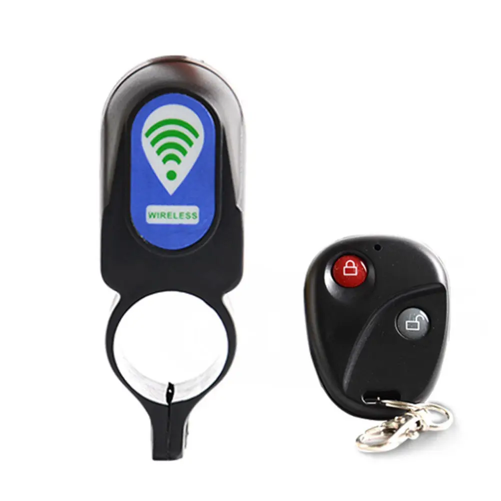 Security Alarm Bike Lock 110Db High Volume Alert with Digital Code Selection High Middle Low Sensitivity Settings Waterproof