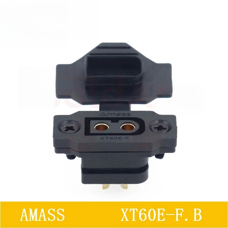 2pcs AMASS XT60E-F.B 30A High Current Gold-Plated Quick Charge Female Connector for RC Airplane, FPV Drone, LiPo Battery