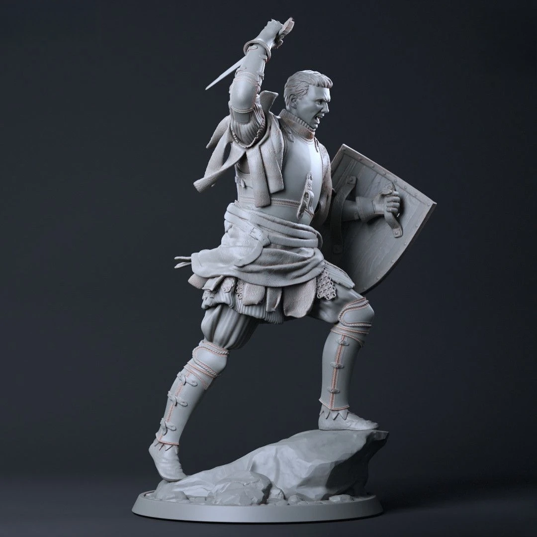 1/9 1/10 1/12 1/15 1/18 Henry Resin White Model Printed High-Precision Model Parts 3D Printed Coloring Figurines Self-assembly