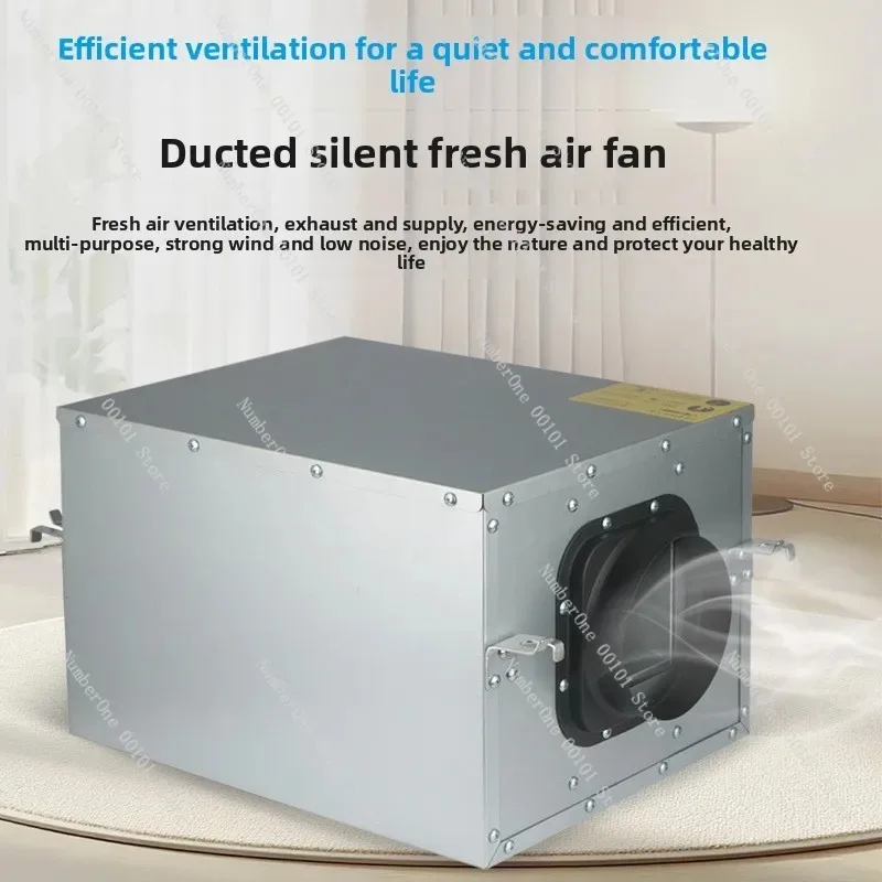Quiet Commercial Fresh Air Fan, 200-600 CFM High Volume Efficient Ventilation with Purification for Office Building