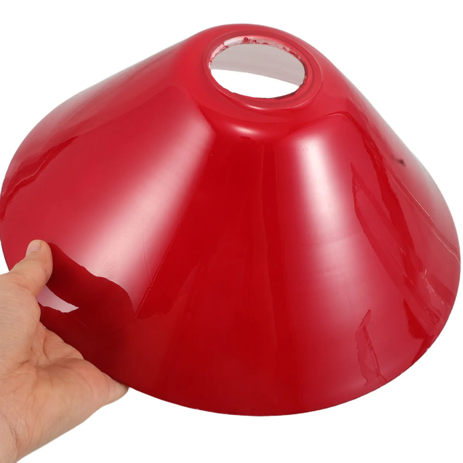 Red Glass Vintage Lamp Shade E27 Bell Shape Decorative Table Lamp Shade Replacement Study Bankers Library Light