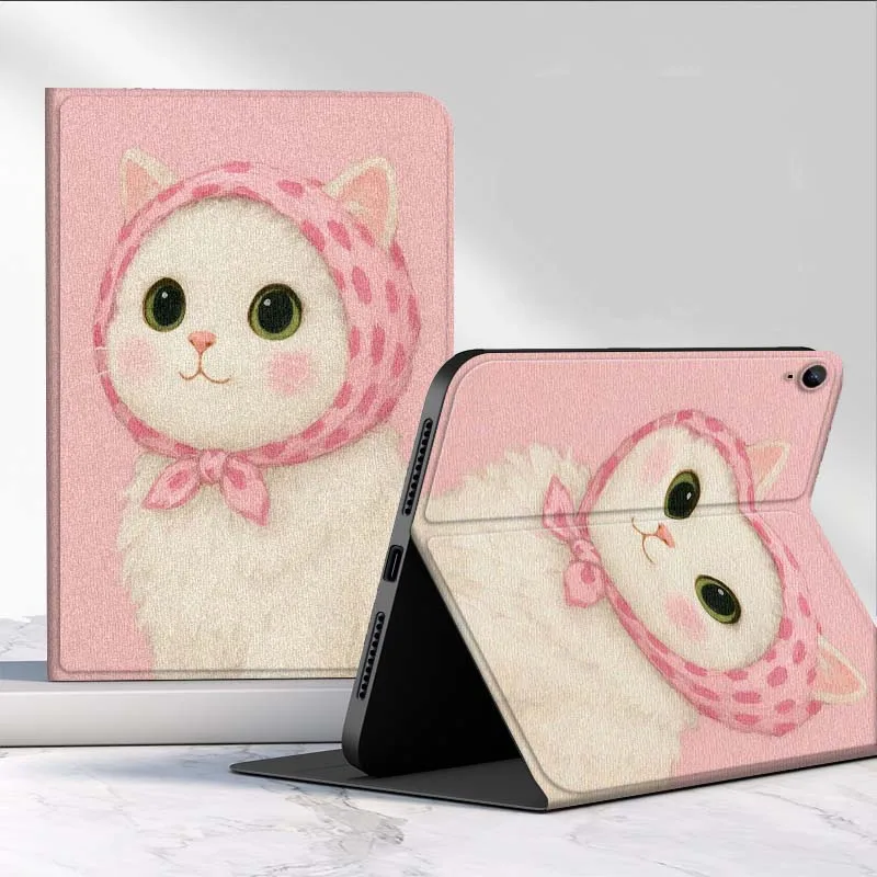 

Cute Cat Art Color For Samsung Galaxy Tab A7 A A8 A9 A11 S6 S11 10.1 10.4 10.5 Inch Lite PLus Tablet Case