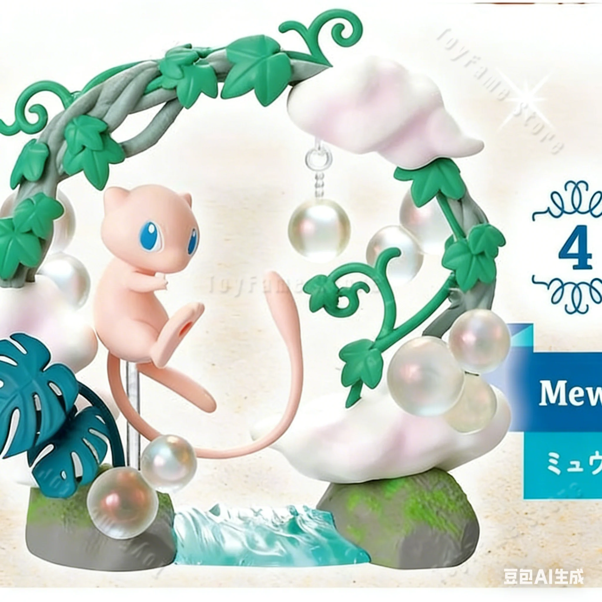 En stock, Origina Re-Ment Pokemon Best of the Best, colección de dioramas circulares, 2 momentos de figuras de anime brillantes, juguetes modelo