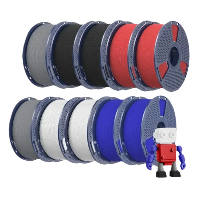 SUNLU 10 kg Hochgeschwindigkeits-Matt-PETG-Filament 1,75 mm – ultraschneller Druck mit 600 mm/s, keine Besaitung, PETG für Creality, Prusa, Bambu Lab