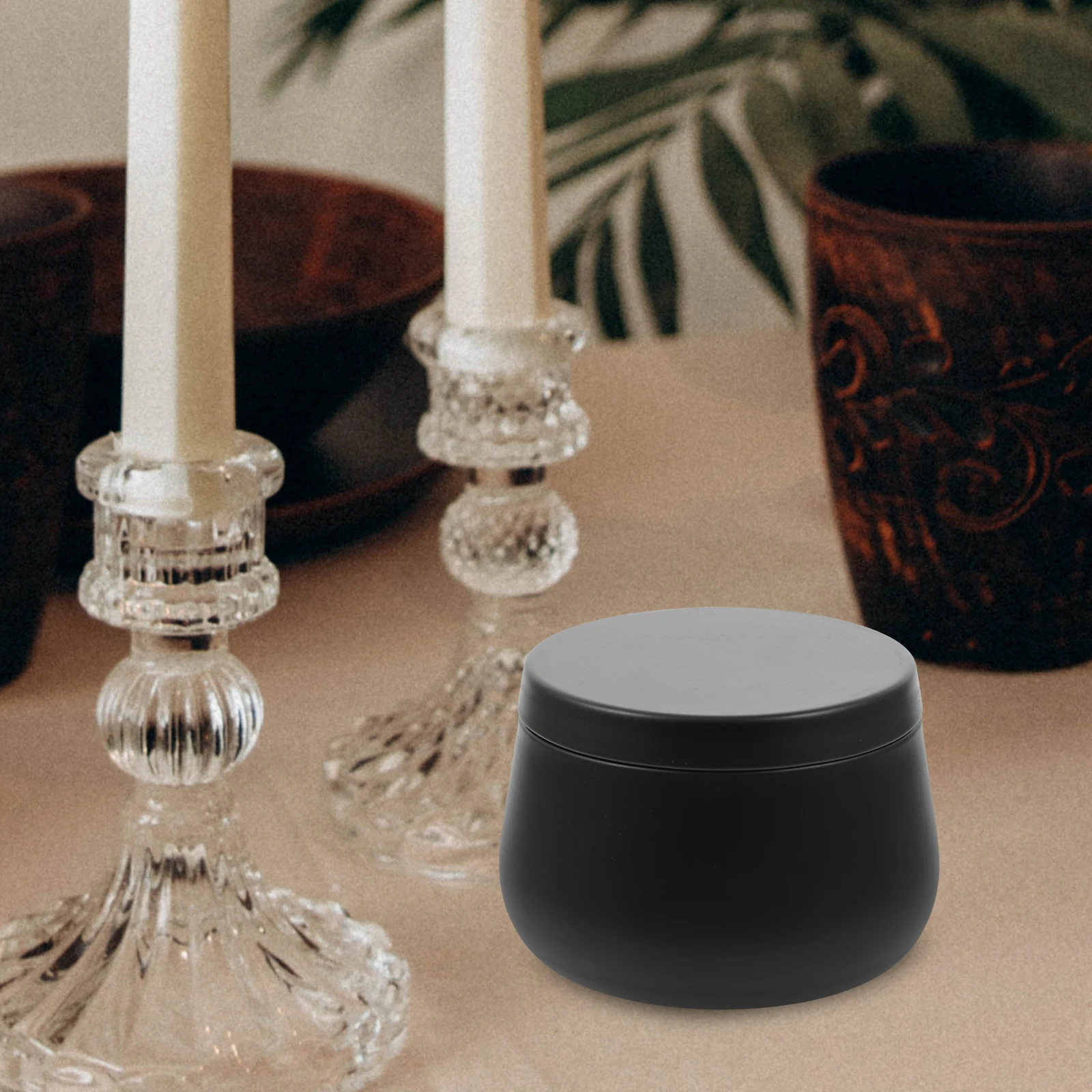 

24Pcs Tinplate Round Candy Container 4Oz Airtight Storage Box Tea Jars for Kitchen Office Tin Box with Lid