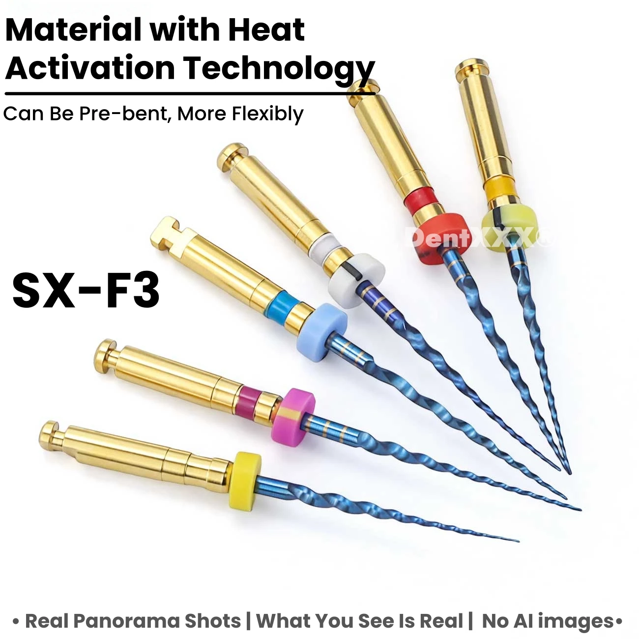 Buy 6 Get 2 Free Sx-F3 Blue NiTi Rotary Files, Fatigue Resistant Constant Taper Flexible Shaft Micro Endo Drills 19/21mm
