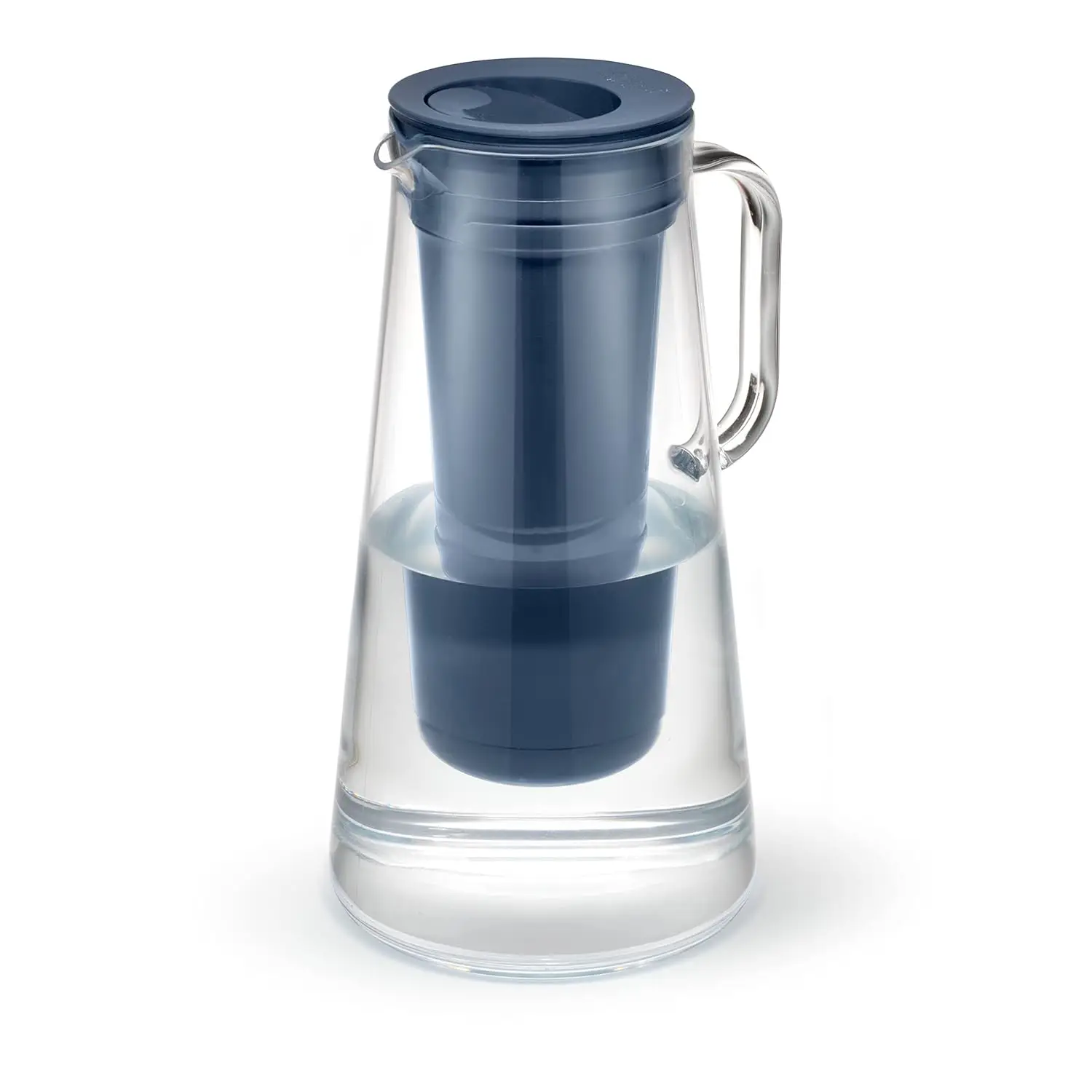 

Кувшин с фильтром для воды на 10 чашек, полночный синий, без BPA — удаляет бактерии, зонтики, микропластика, свинцовый, ртутный