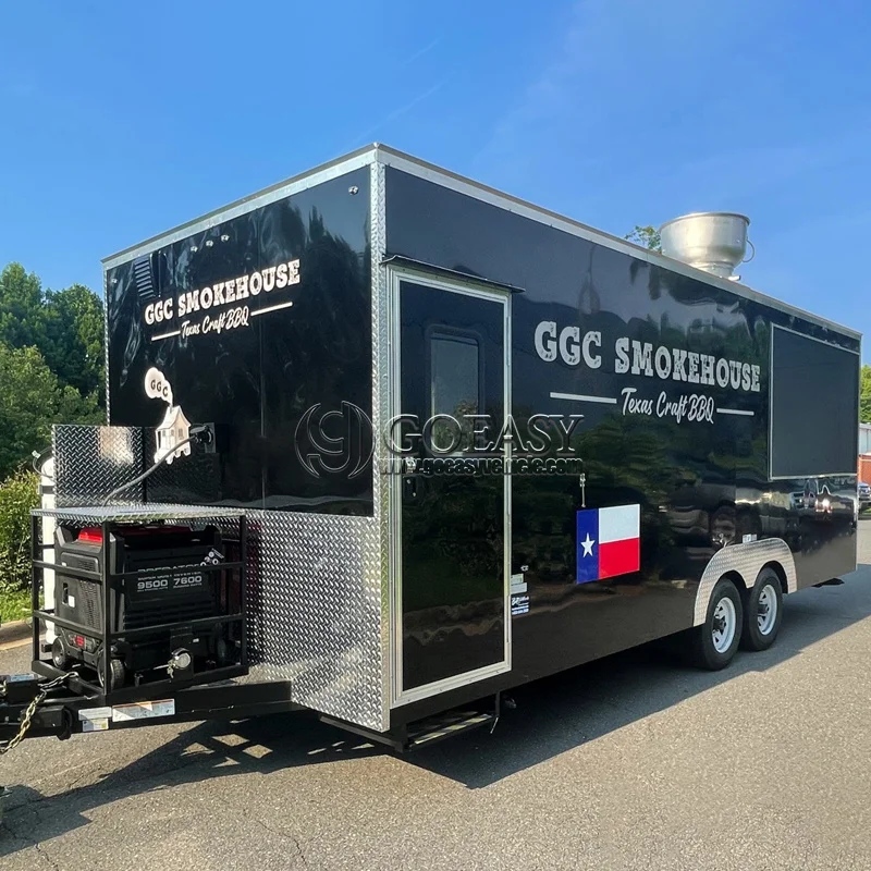 Personalized Fast Food Kiosk Trailer - Compact & Brandable
