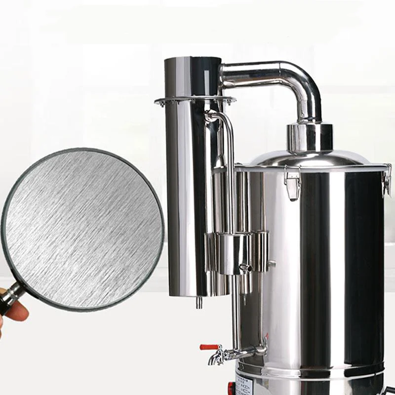 10L Lab Pure Water Distiller Electric Stainless Moonshine Still Filter And 29pcs 24/40 Chemistry Glassware Kit