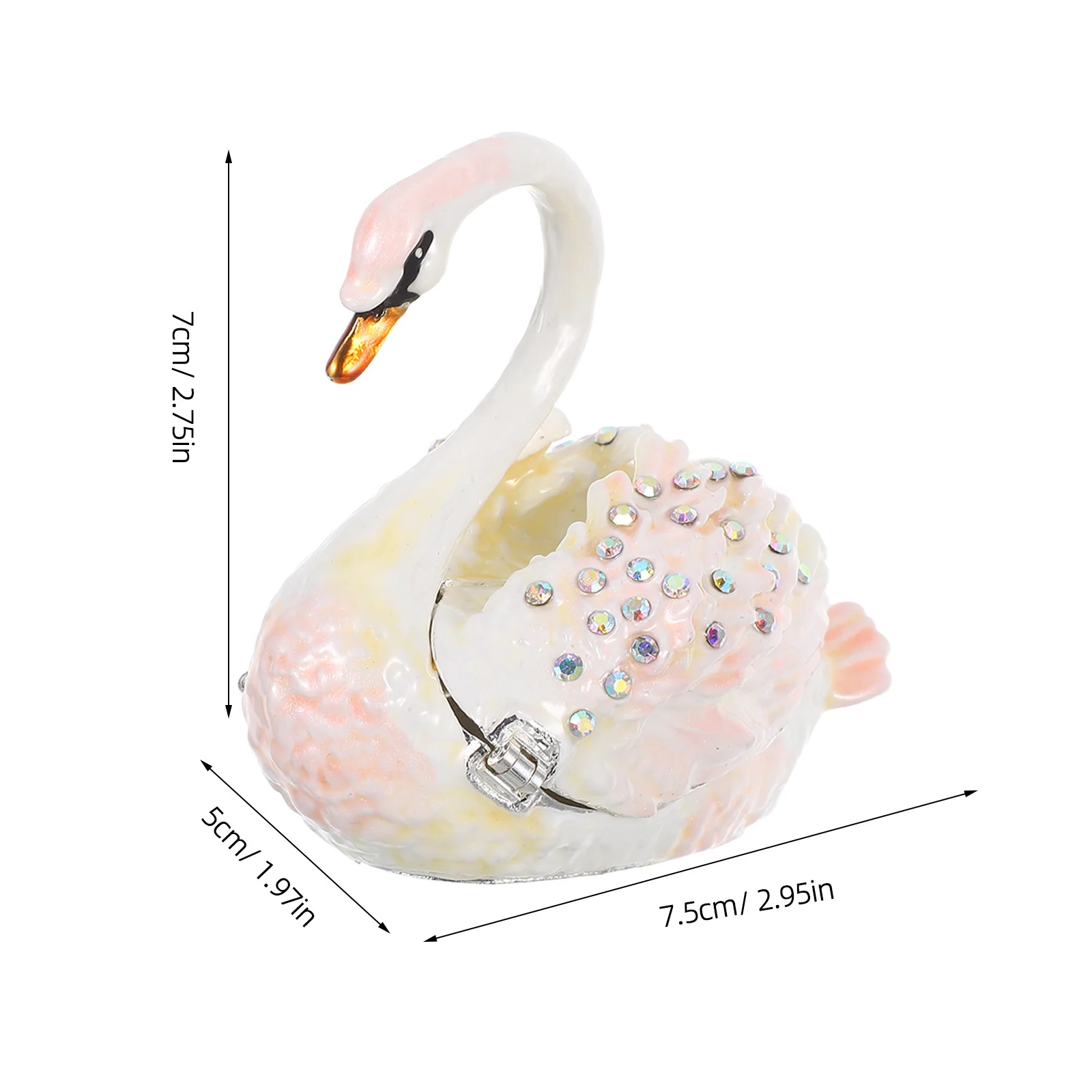 صندوق مجوهرات حلية صندوق مجوهرات علبة خاتم عتيقة لتخزين هدايا الزفاف ديكور متدرج باللون الأزرق