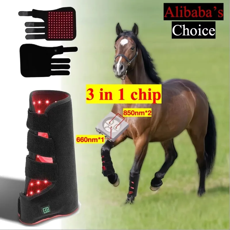 110 Pcs Leds Horse Leg Health and Devices 660nm 850nm Infrared Red Light Therapy Belt for Pain Relief in Feet Target Area
