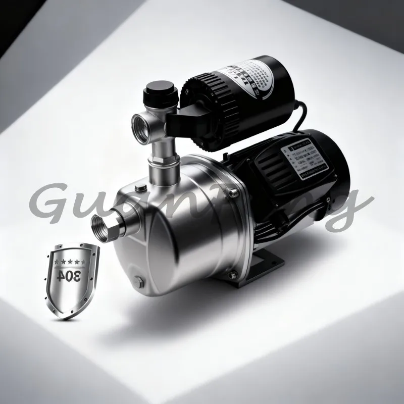 Fully Automatic Household Water Pressure Booster Pump, Silent Low Power Self-Priming Water Pump for Water Pipes