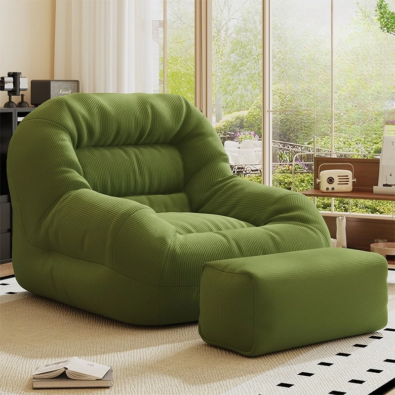 Lazy Bean Bag Sofas Portable Comfortable Small Sofa Relaxing Balcony Living Room Single Sofas Can Lie or Sleep Beanbag Chairs