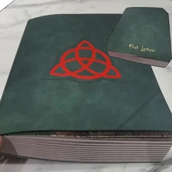 Charmed Book Of Shadows Green Journal Cover Bound Journal Blank And Lined 350 Pages Spell Record Spellbook Vintage Magic Gift