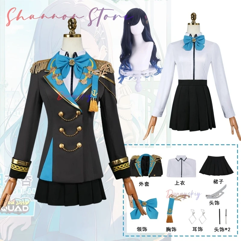 

Project Sekai Shiraishi An Косплей Костюм Azusawa Kohane Косплей JK Униформа Юбка PRSK Виртуальная Певица Сценические Костюмы Хэллоуин