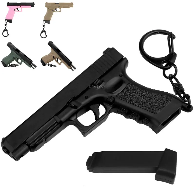 

G34 Pistols Shape Keychain Tactical Shooting Gun Model Keyring Rifle Sniper Gift 1:4 Gun Shape Weapon Key Ring