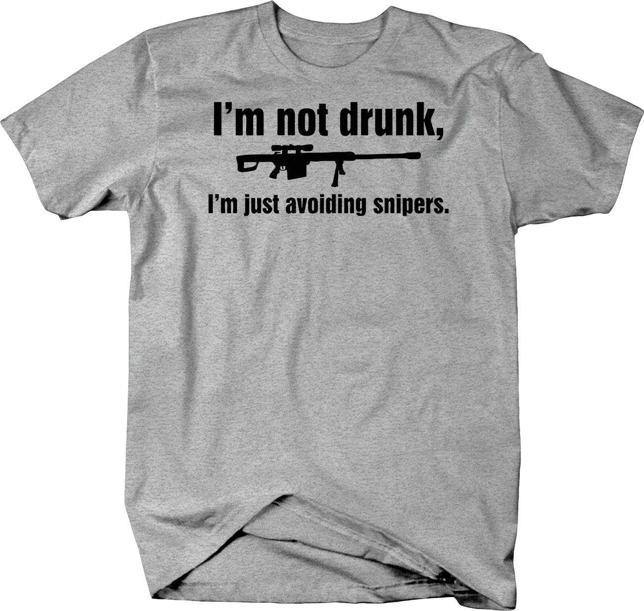 Not Drunk, just Avoiding Snipers. Funny Bar Drinking T-Shirt Summer Cotton Short Sleeve O-Neck Unisex T Shirt New S-3XL