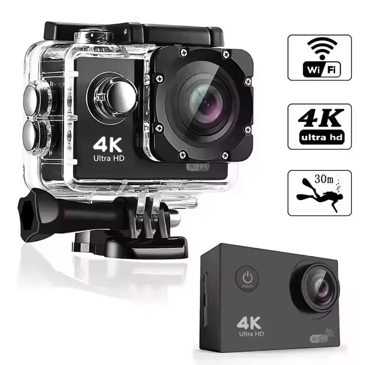 

2025 Hot Sale Outdoor Riding Action Camera 4K 1080P 140 Degree Wide Angle Sports Camera Support WIFI Waterproof