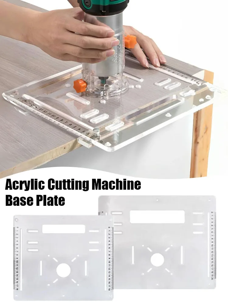 

8mm Thick Acrylic Cutting Bottom Plate 45/° 90 ° Size Gong Machine Cutting Machine Inverted Board Adjustable Backing Hand Tools