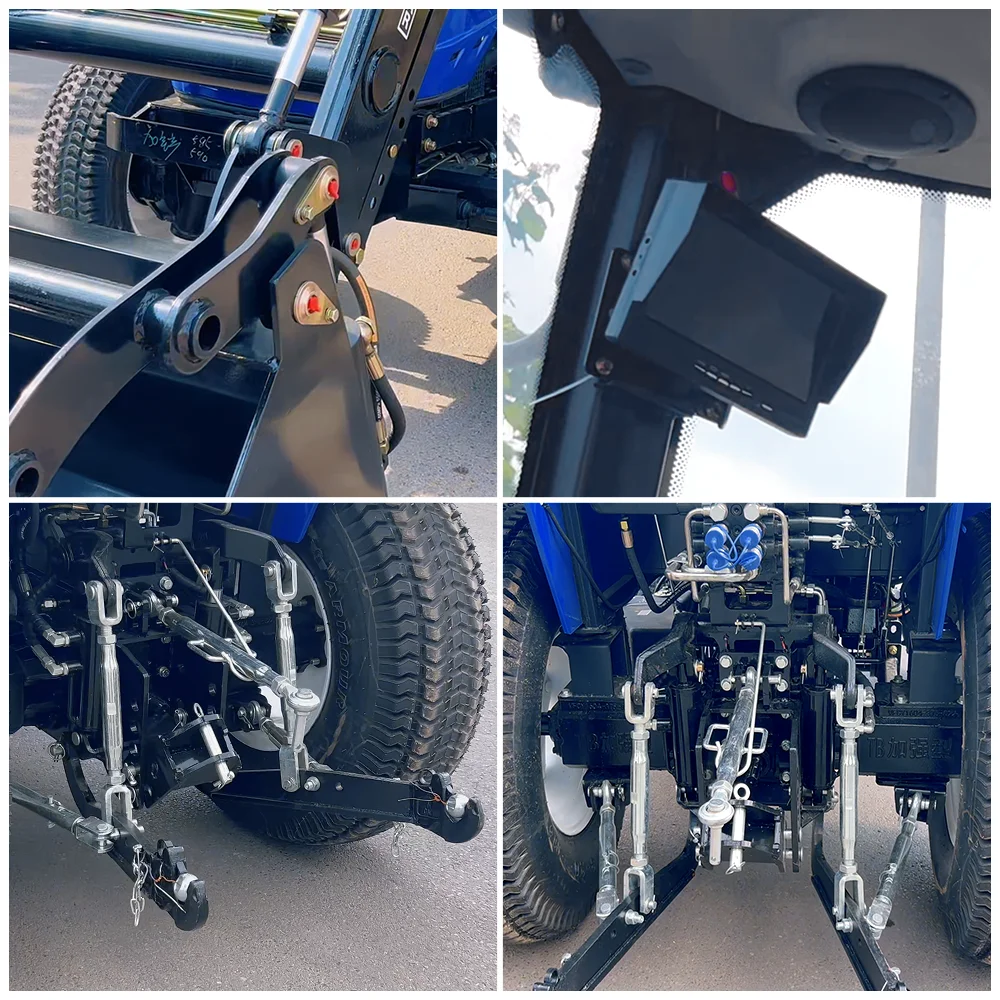 Advanced 100HP 4WD Four Wheel Drive Tractor with AC Cabin Strong Hydraulic System High Lifting Capacity and Electric Start Well