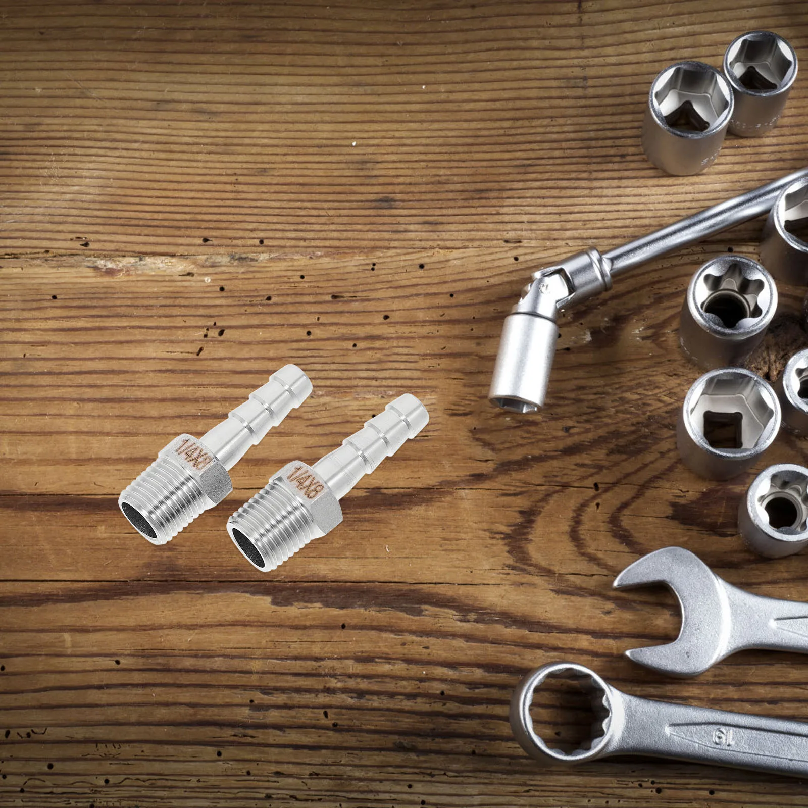 

Stainless Steel Hose Barb Fitting for Air Barbed Adapter Connectors Male Fittings